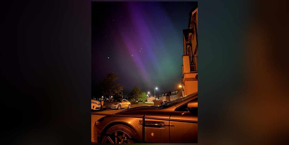 Northern lights over the DB9