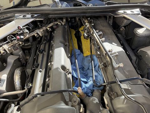 V12 with inlet manifolds removed